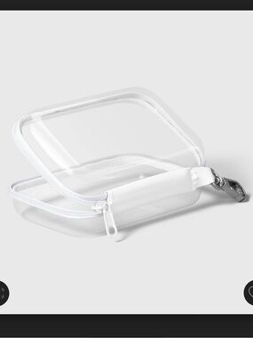 2pc Mini Hard Sided Zipper Case Keychain
Clear - up&up